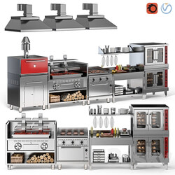 Cafe Equipment Set 2 3D Models 