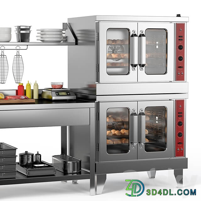 Cafe Equipment Set 2 3D Models