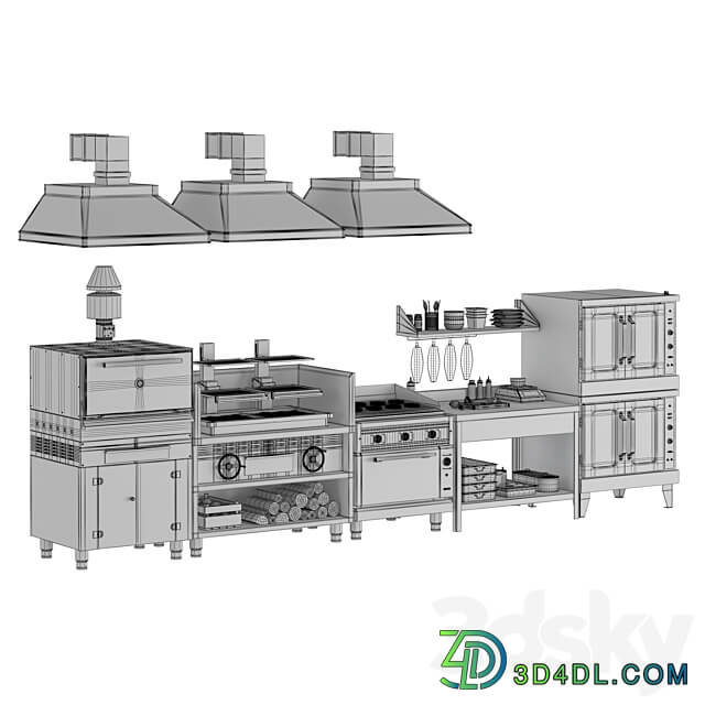 Cafe Equipment Set 2 3D Models