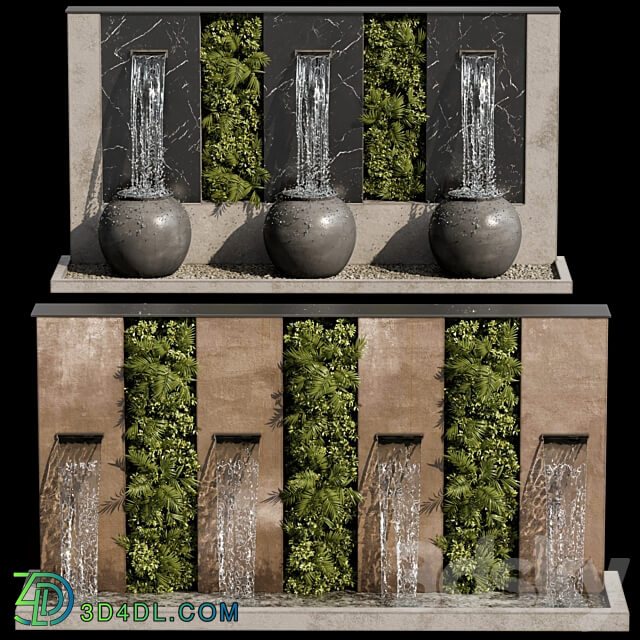 Waterfall fountains cascade 20 Other 3D Models