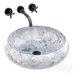 Ronda gray granite sink 3D Models 