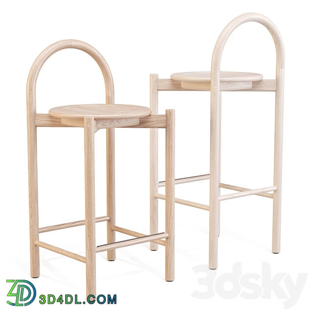 SBW Australia Halo Bar and Counter Stool 3D Models