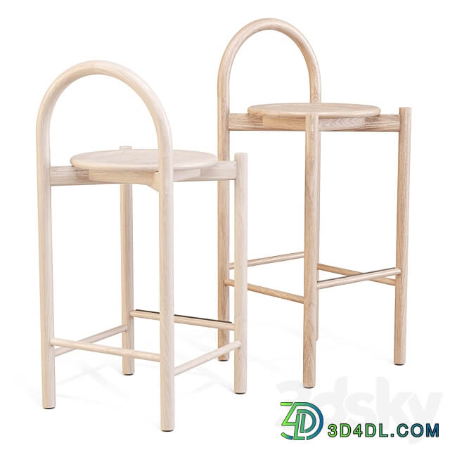 SBW Australia Halo Bar and Counter Stool 3D Models