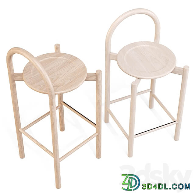 SBW Australia Halo Bar and Counter Stool 3D Models