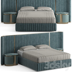 Visionnaire Leonardo Bed Bed 3D Models 