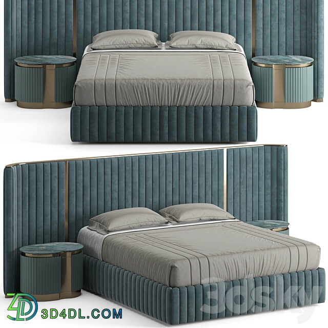 Visionnaire Leonardo Bed Bed 3D Models