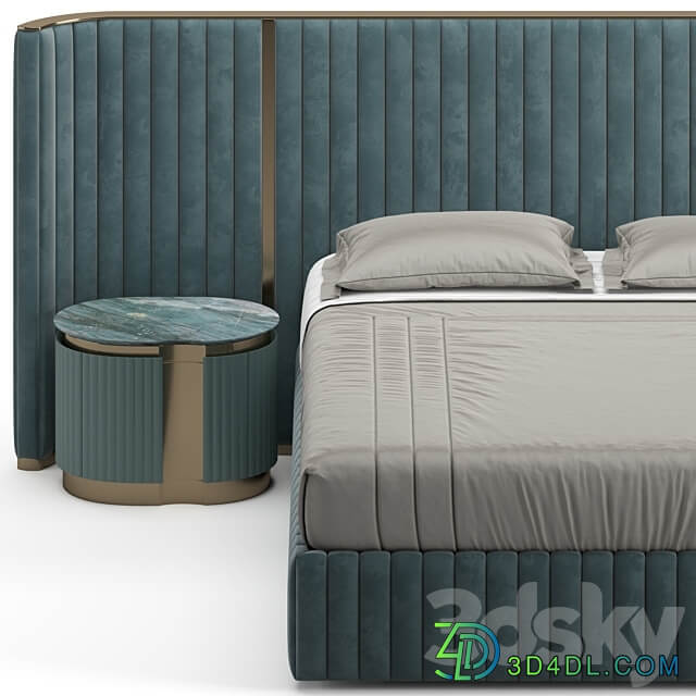 Visionnaire Leonardo Bed Bed 3D Models