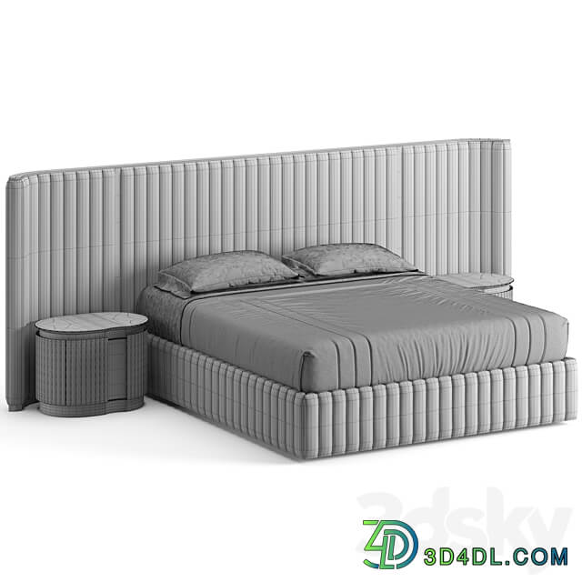 Visionnaire Leonardo Bed Bed 3D Models