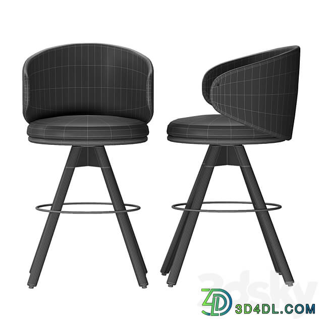 Chair Belle ST 4WL by Arrmet Lab 3D Models