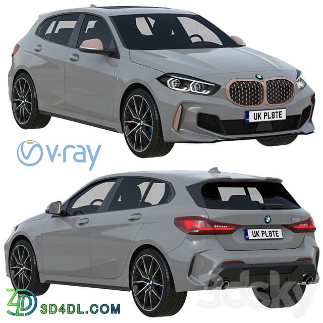 BMW M135i 2022 3D Models