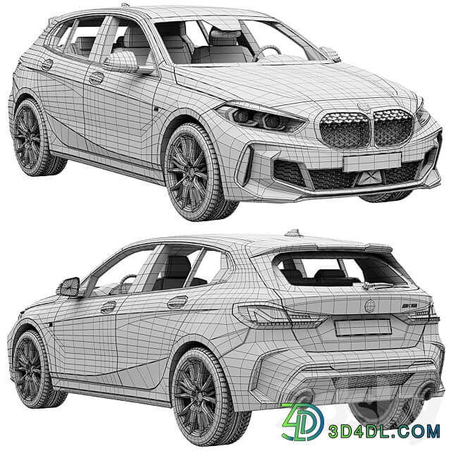 BMW M135i 2022 3D Models