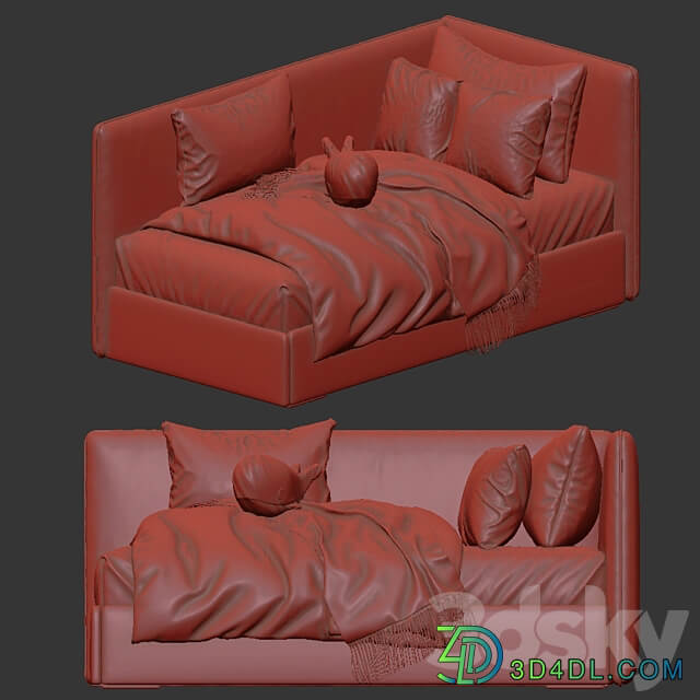 Modern style sofa bed 1 3D Models