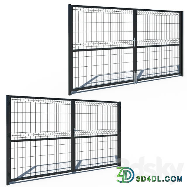 Metal Fence 3D H 173 3D Models