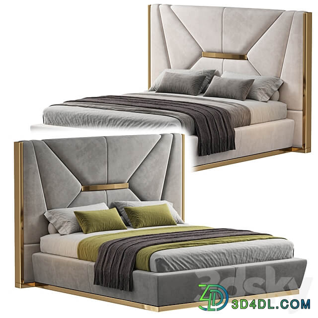 AMBER BEDROOM L Bed 3D Models