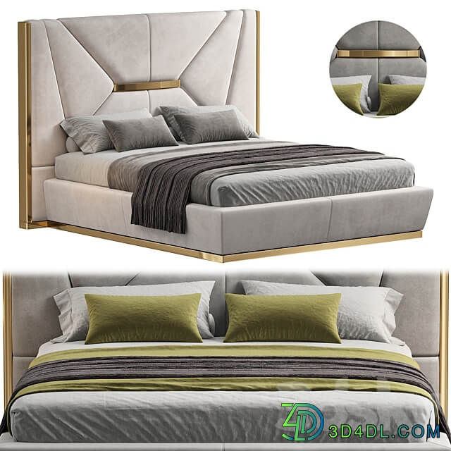 AMBER BEDROOM L Bed 3D Models