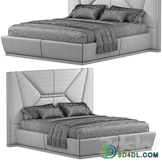 AMBER BEDROOM L Bed 3D Models