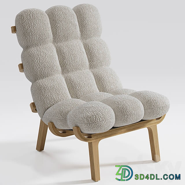 Armchair and pouffe NUAGE by SOLLEN 3D Models