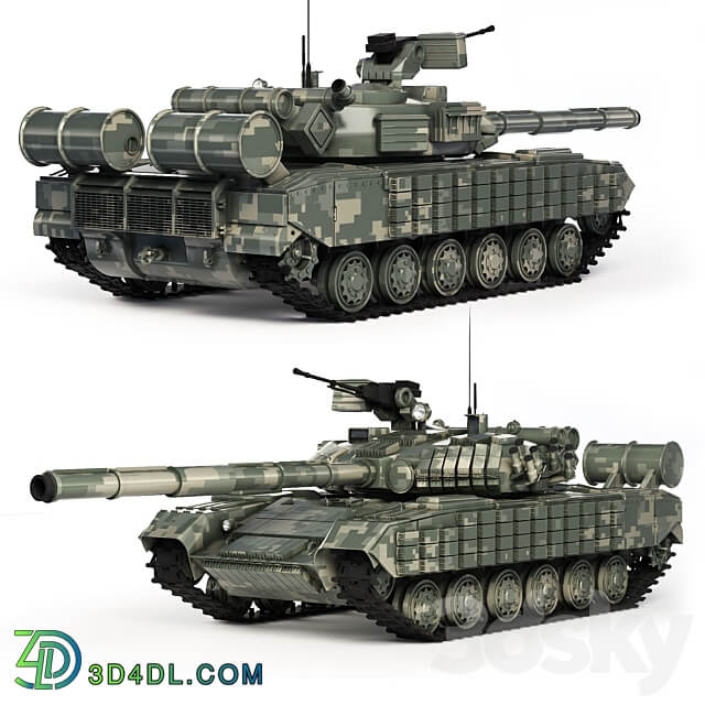 Tank T 64 BV 2017 3D Models