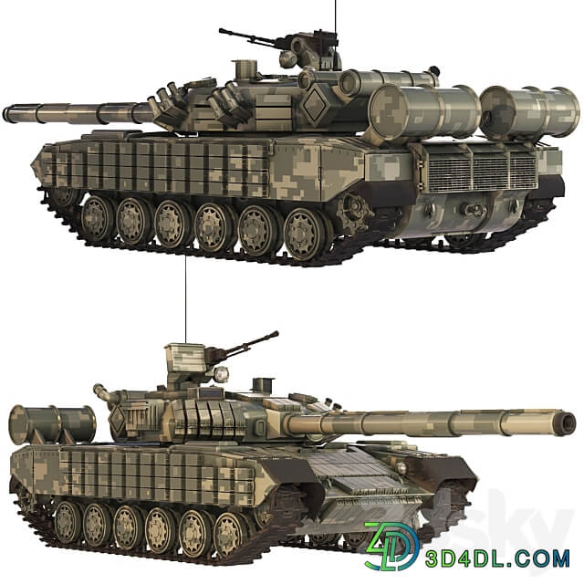 Tank T 64 BV 2017 3D Models