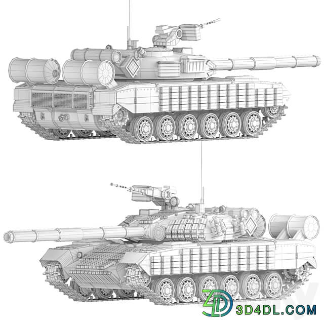 Tank T 64 BV 2017 3D Models