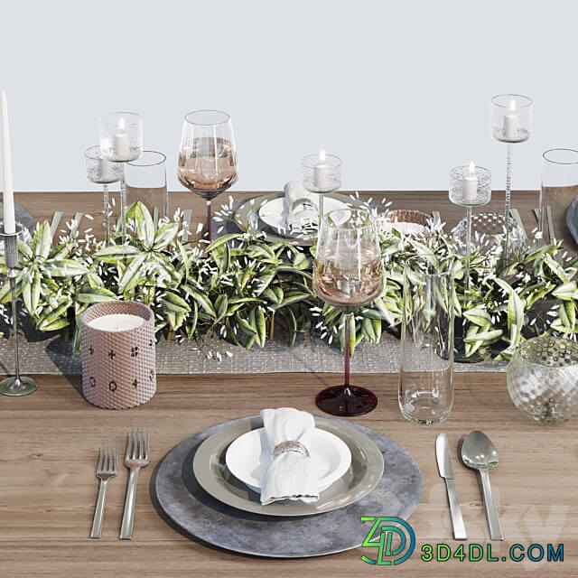 Table setting 005 3D Models