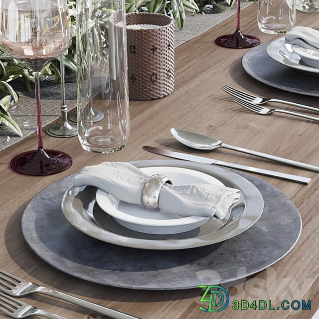 Table setting 005 3D Models