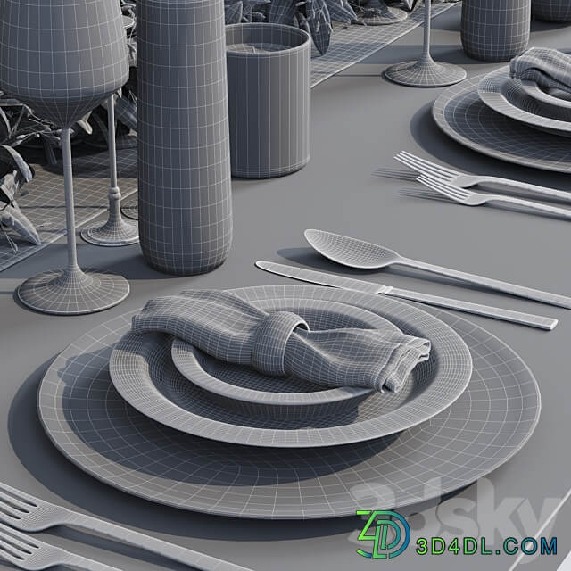 Table setting 005 3D Models