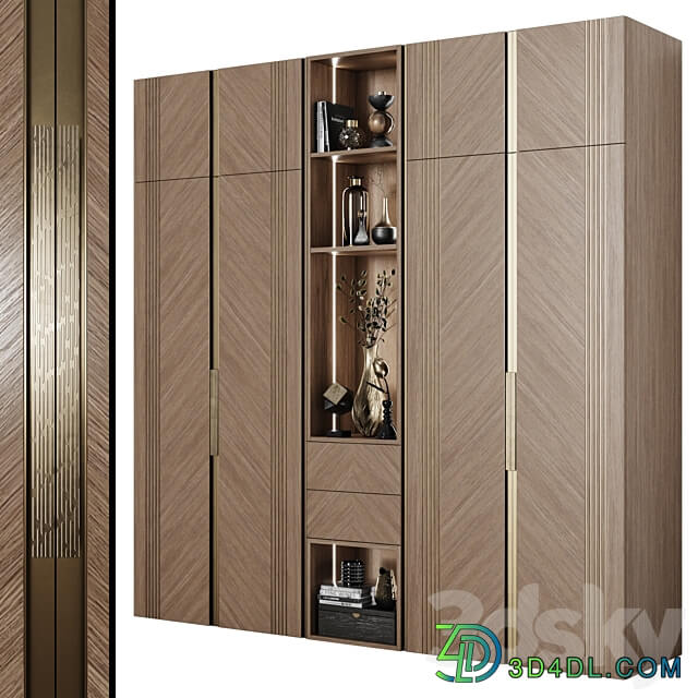 Art Deco Wardrobe 24 Wardrobe Display cabinets 3D Models