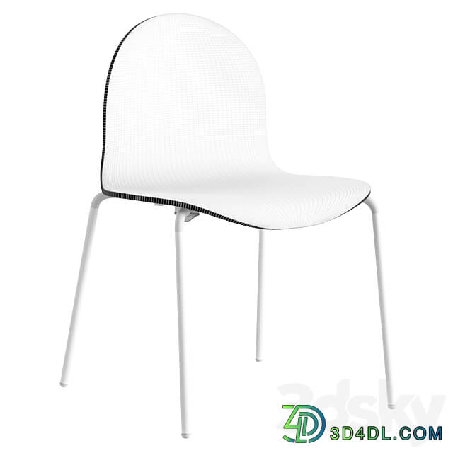 Branca Norma Dining Chair Wooden 3D Models