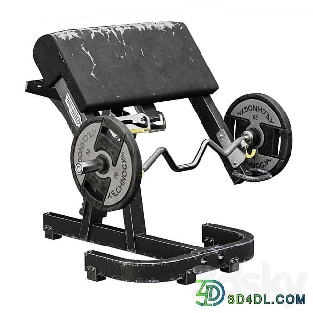 Technogym Scott Bench Pure 3D Models