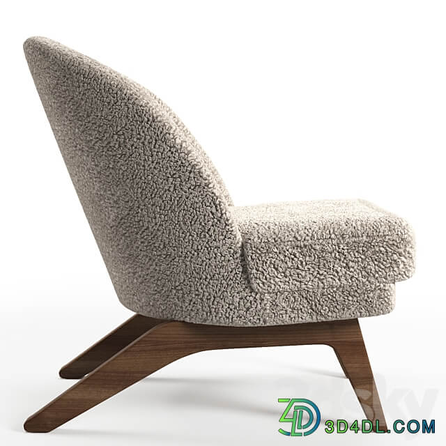 Armchair Pyle Cozy White 3D Models