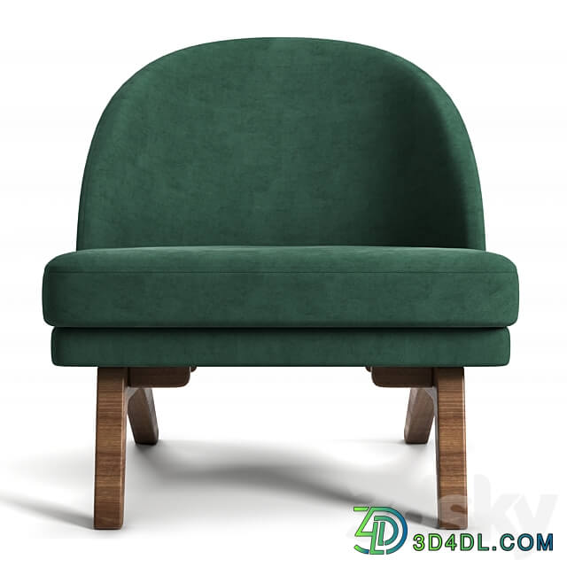 Armchair Pyle Cozy White 3D Models