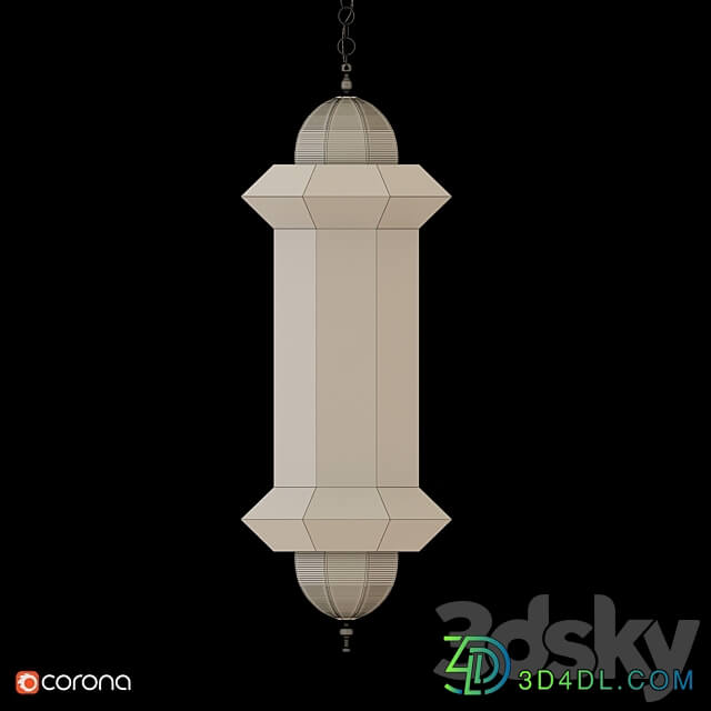 ZEKE CEILING PENDANT ML596 Pendant light 3D Models