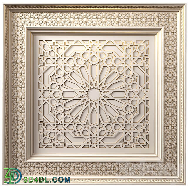 Ceiling in oriental style .Arabic Classic Ceiling .Oriental Ceiling Classic 3D Models