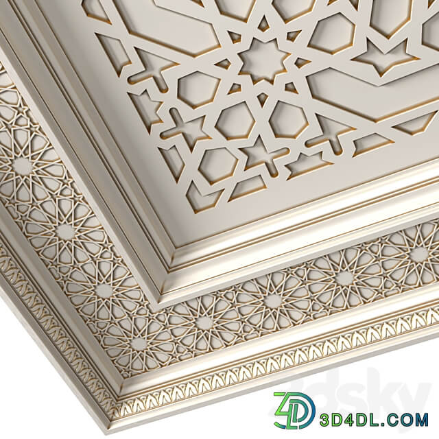 Ceiling in oriental style .Arabic Classic Ceiling .Oriental Ceiling Classic 3D Models