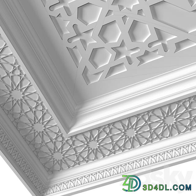 Ceiling in oriental style .Arabic Classic Ceiling .Oriental Ceiling Classic 3D Models