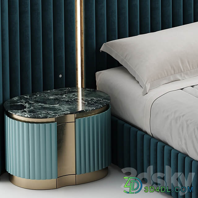 visionnaire leonardo bed Bed 3D Models