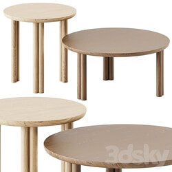 Silvestro Wooden Table by True Design 3D Models 