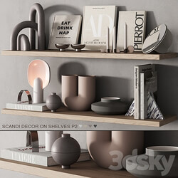 217 decor on shelves 02 neutral scandi accessories 00 3D Models 