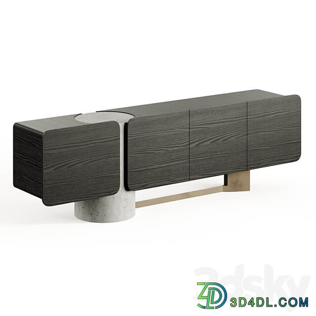 Enne Titano Sideboard By Maurizio Manzoni Sideboard Chest of drawer 3D Models