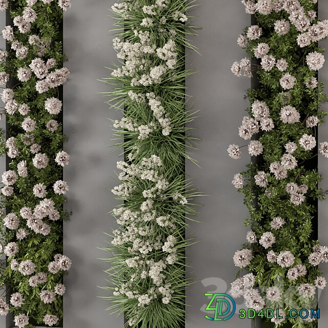 Outdoor Wall Vertical Garden Set Set 1082 Fitowall 3D Models