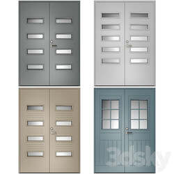 Metal swinging fire doors 3D Models 