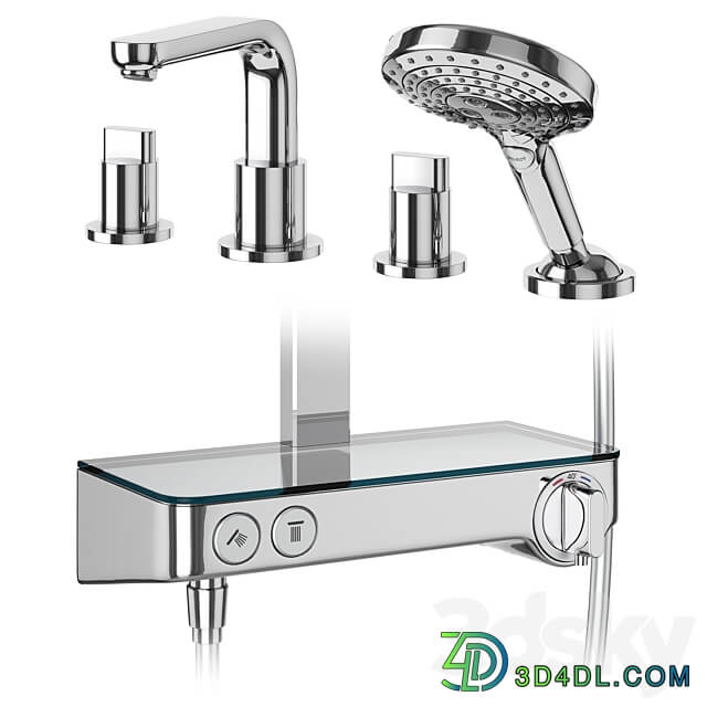 Hansgrohe set 178 mixers and shower systems Faucet 3D Models