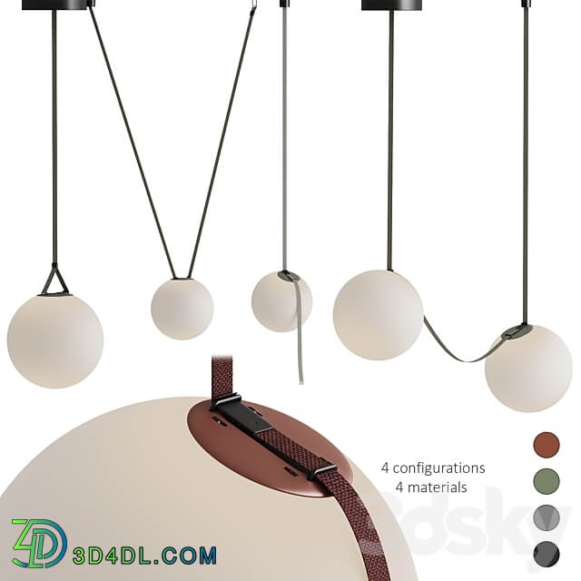 PLUSMINUS By Vibia v. 3 Pendant light 3D Models