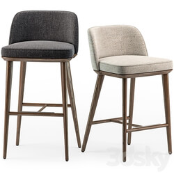 Calligaris Foyer stool set 02 3D Models 