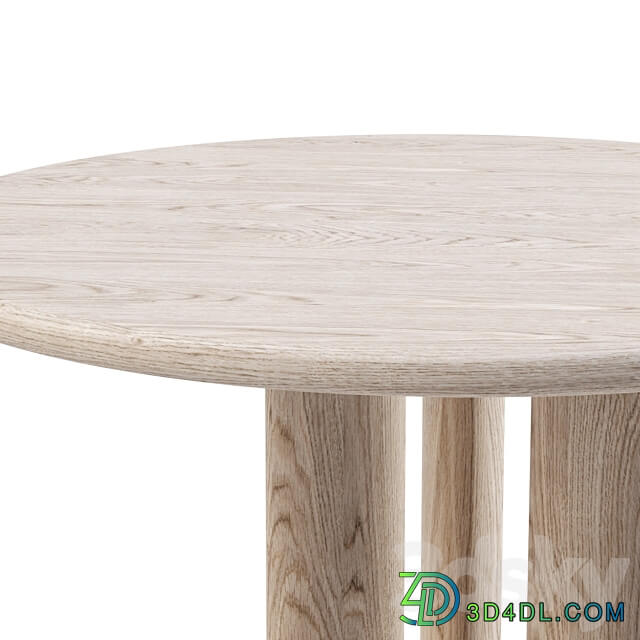 Ebbi wooden round table Round restaurant table 3D Models