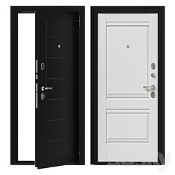 Entrance metal door Bravo 3D Models 