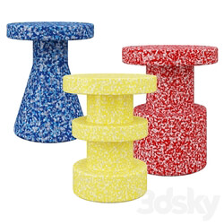 Bit Stool Normann Copenhagen Colored 3D Models 