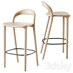 Bar stool Lugano 3D Models 