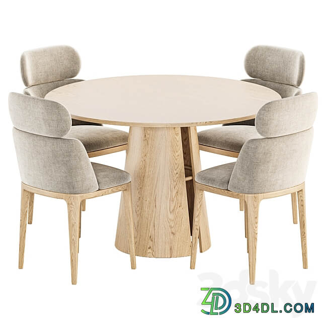 Dining Set 25 Table Chair 3D Models